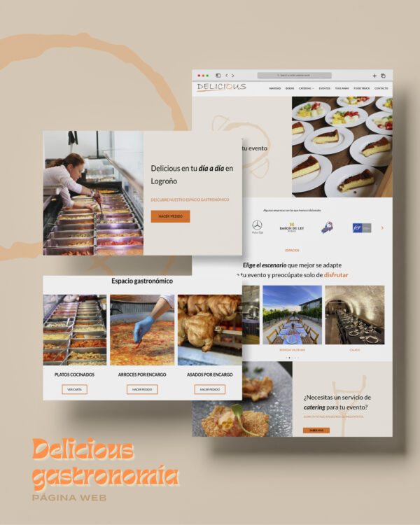 Página web Delicious Gastronomía